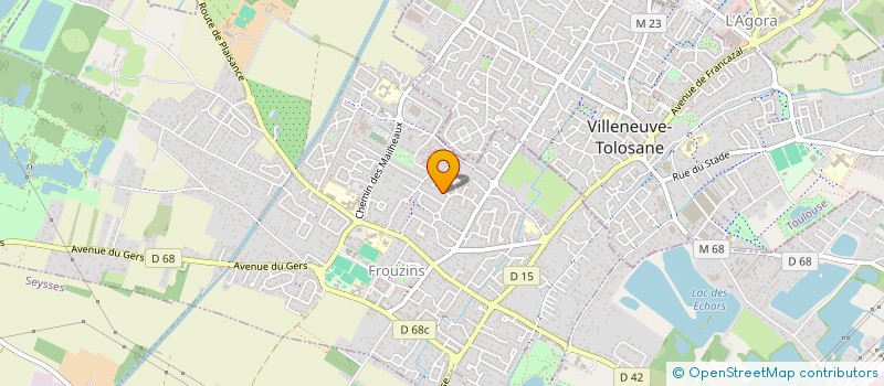 localisation de l'entreprise MADAME LAURENCE SERVA  FROUZINS