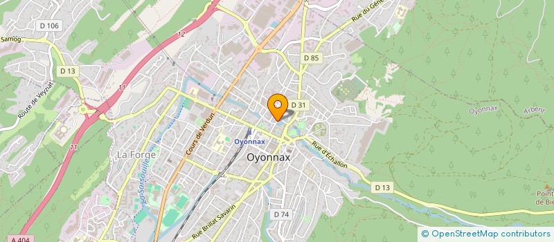 localisation de l'entreprise MADAME LAURENCE SERVIGNAT à OYONNAX