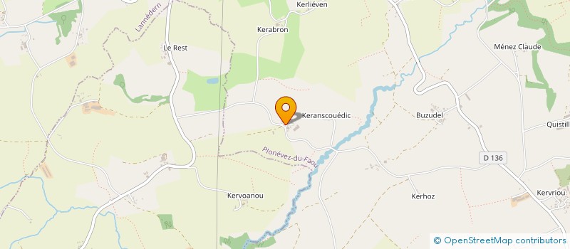 localisation de l'entreprise MADAME LAURENCE SEVERE  PLONEVEZ-DU-FAOU