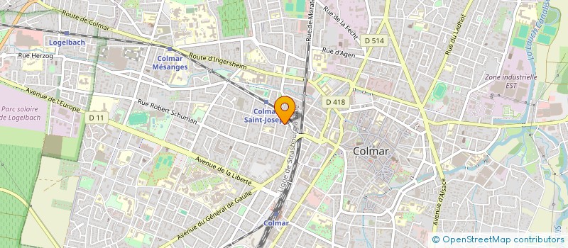 localisation de l'entreprise MADAME LAURENCE SOLANGE RAY HUNCKLER  COLMAR