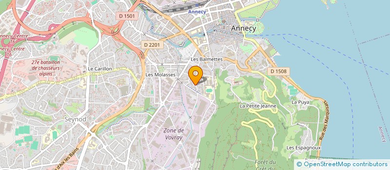 localisation de l'entreprise MADAME LAURENCE SONNERAT à ANNECY