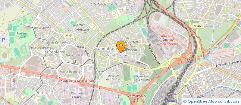localisation de l'entreprise MADAME LAURENCE STAIQULY à STRASBOURG
