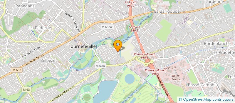 localisation de l'entreprise MADAME LAURENCE STASKIEWICZ  TOURNEFEUILLE