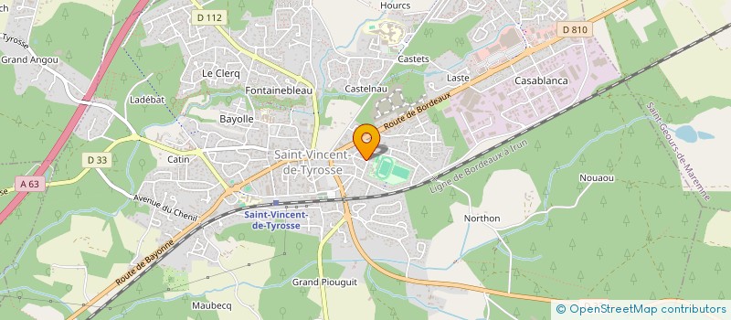 localisation de l'entreprise MADAME LAURENCE STEPHANY  ST-VINCENT-DE-TYROSSE