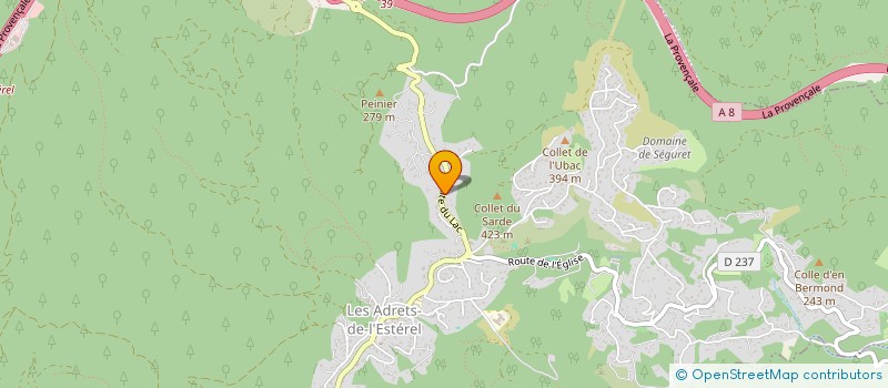 localisation de l'entreprise MADAME LAURENCE SURLEMONT  LES ADRETS-DE-L'ESTEREL