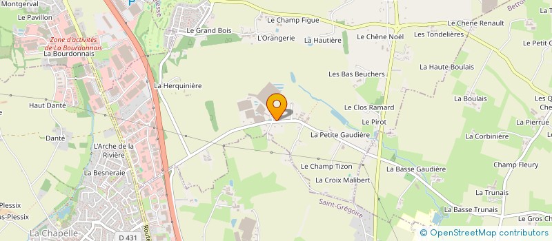 localisation de l'entreprise MADAME LAURENCE TAILLANDIER  MELESSE