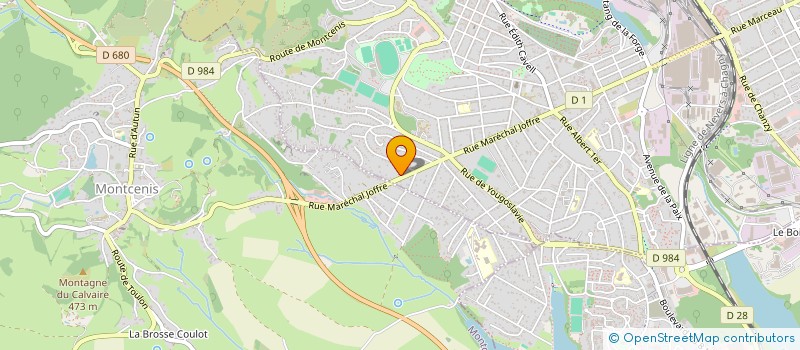 localisation de l'entreprise MADAME LAURENCE TAUPENOT  LE CREUSOT