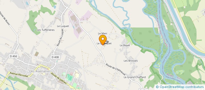 localisation de l'entreprise MADAME LAURENCE TERRIER  LES AVENIERES VEYRINS-THUELLIN