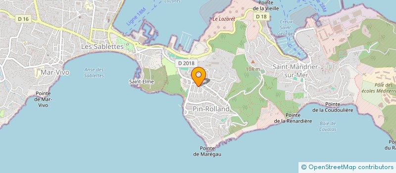 localisation de l'entreprise MADAME LAURENCE TESTON  SAINT-MANDRIER-SUR-MER