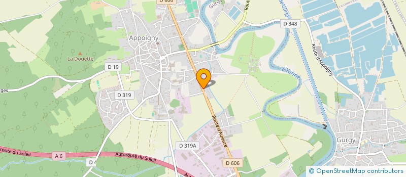 localisation de l'entreprise MADAME LAURENCE TETREL  APPOIGNY