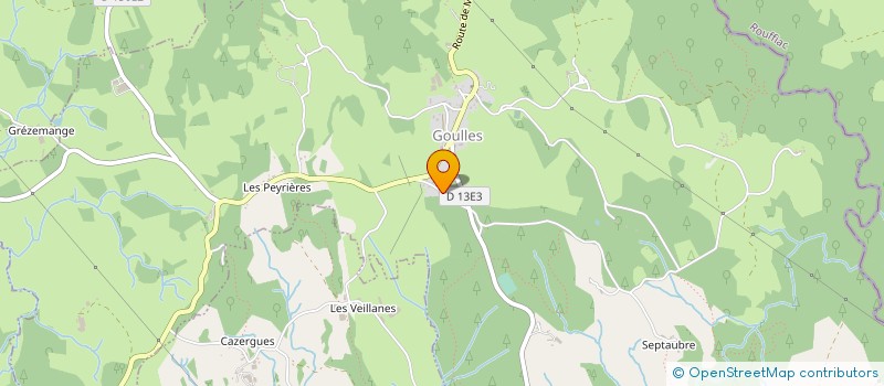 localisation de l'entreprise MADAME LAURENCE TEULIERE  GOULLES