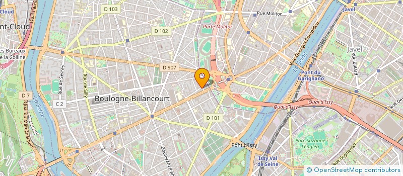 localisation de l'entreprise MADAME LAURENCE THEAULT  BOULOGNE-BILLANCOURT