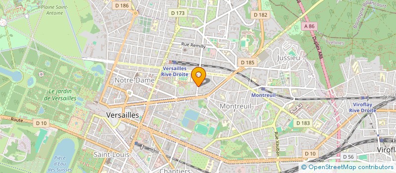 localisation de l'entreprise MADAME LAURENCE THIEBAUT à VERSAILLES