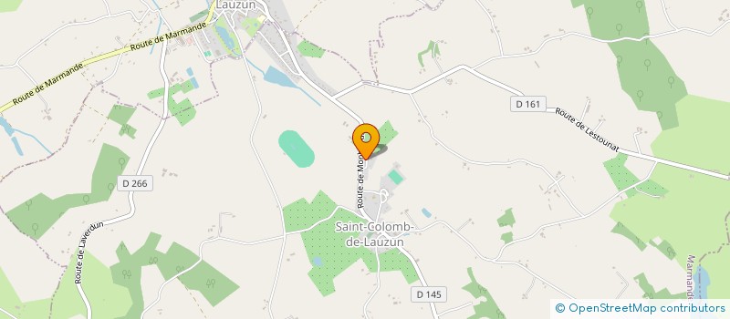 localisation de l'entreprise MADAME LAURENCE THOMAS  SAINT-COLOMB-DE-LAUZUN