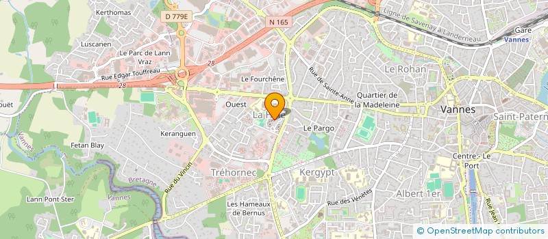 localisation de l'entreprise MADAME LAURENCE THOMAS à VANNES