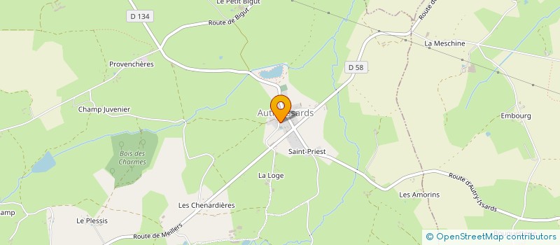 localisation de l'entreprise MADAME LAURENCE THOMAS DE LA PINTIERE  AUTRY-ISSARDS