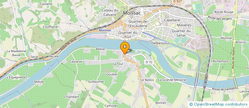 localisation de l'entreprise MADAME LAURENCE THOREL  MOISSAC