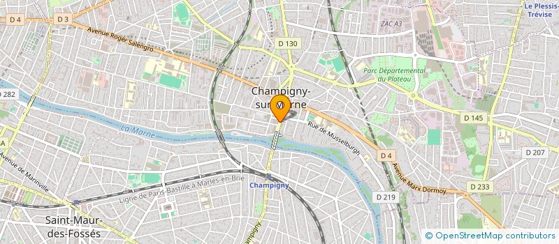 localisation de l'entreprise MADAME LAURENCE THORIGNY à CHAMPIGNY-SUR-MARNE