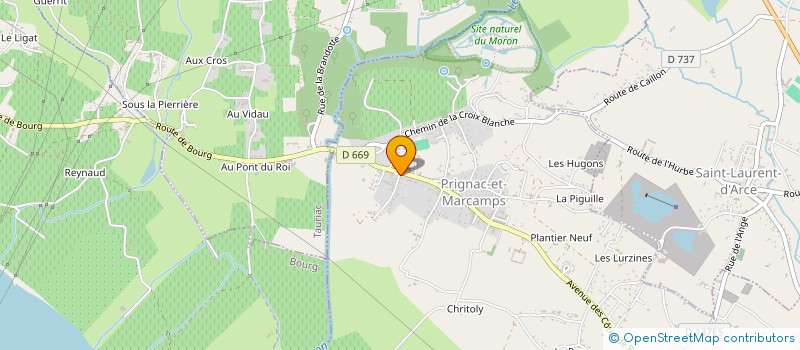 localisation de l'entreprise MADAME LAURENCE TIBOURCIO DE LA CORRE  PRIGNAC-ET-MARCAMPS