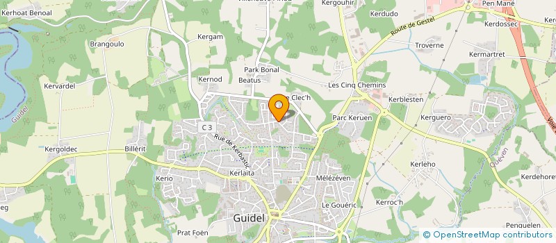localisation de l'entreprise MADAME LAURENCE TONOLI à GUIDEL