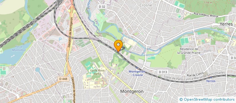 localisation de l'entreprise MADAME LAURENCE TOUCHET  MONTGERON