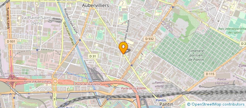 localisation de l'entreprise MADAME LAURENCE TOUGNE  AUBERVILLIERS