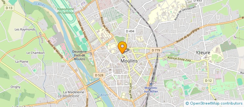 localisation de l'entreprise MADAME LAURENCE TOULEMONDE  MOULINS