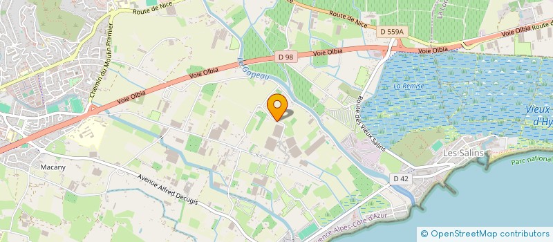 localisation de l'entreprise MADAME LAURENCE TOURNEUR  HYERES