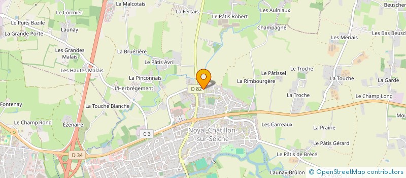 localisation de l'entreprise MADAME LAURENCE TOURTELIER  NOYAL-CHATILLON-SUR-SEICHE