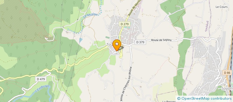 localisation de l'entreprise MADAME LAURENCE TROUILLER à TOULAUD