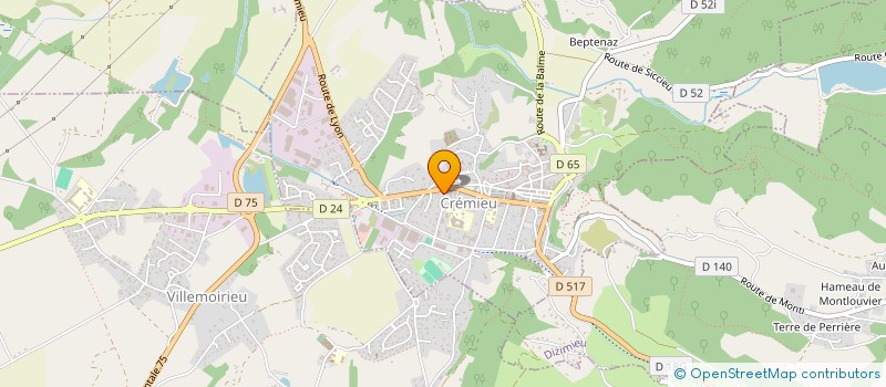 localisation de l'entreprise MADAME LAURENCE TROVA à VILLEMOIRIEU