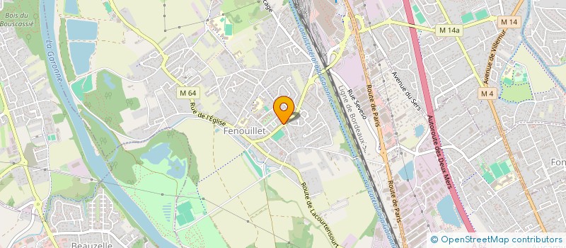 localisation de l'entreprise MADAME LAURENCE TULLEAU  FENOUILLET