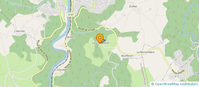 localisation de l'entreprise MADAME LAURENCE VALAT  AUREC SUR LOIRE