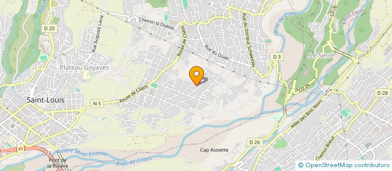 localisation de l'entreprise MADAME LAURENCE VALERE  SAINT-LOUIS