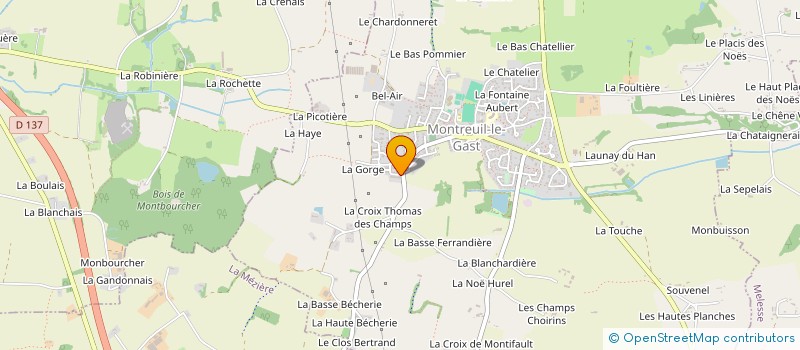 localisation de l'entreprise MADAME LAURENCE VALERY  MONTREUIL-LE-GAST