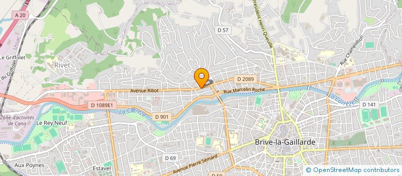 localisation de l'entreprise MADAME LAURENCE VALOU  BRIVE-LA-GAILLARDE