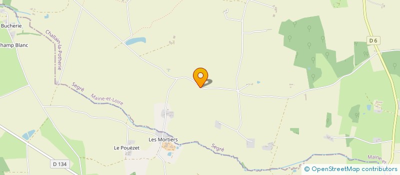 localisation de l'entreprise MADAME LAURENCE VANHUFFEL  CHALLAIN-LA-POTHERIE