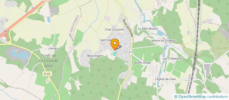 localisation de l'entreprise MADAME LAURENCE VEILLARD à CLAIX