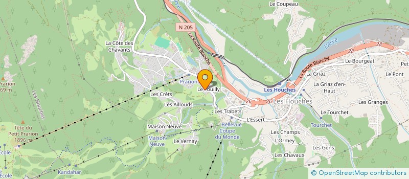 localisation de l'entreprise MADAME LAURENCE VENET à LES HOUCHES