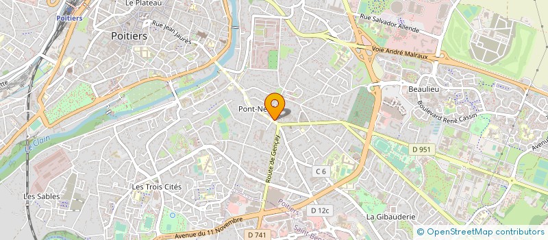 localisation de l'entreprise MADAME LAURENCE VERCEUX à POITIERS