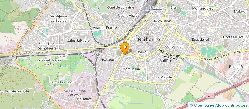 localisation de l'entreprise MADAME LAURENCE VERGNES  NARBONNE