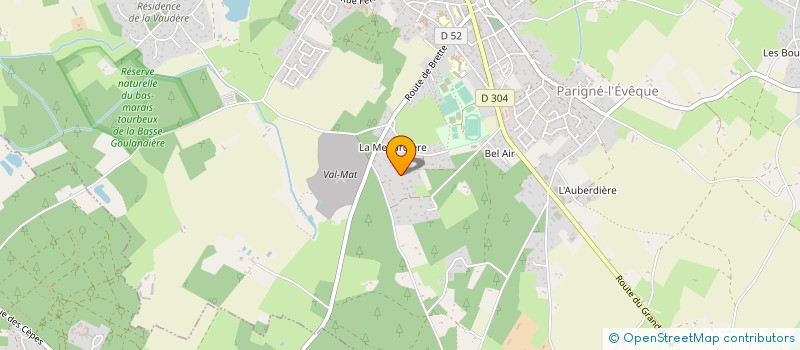 localisation de l'entreprise MADAME LAURENCE VERRIER  PARIGNE L EVEQUE