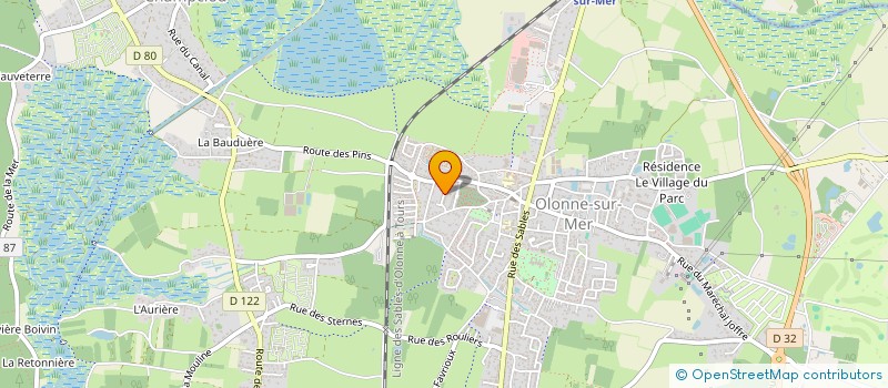 localisation de l'entreprise MADAME LAURENCE VIAUD  LES SABLES D'OLONNE