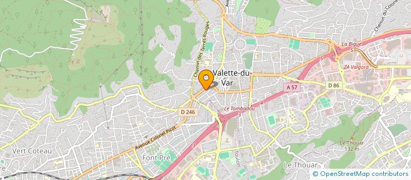 localisation de l'entreprise MADAME LAURENCE VIGNUZZI à LA VALETTE-DU-VAR