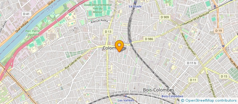 localisation de l'entreprise MADAME LAURENCE VINCENT à COLOMBES