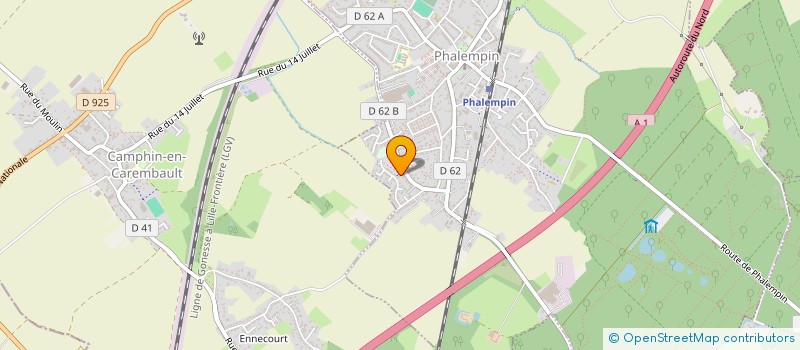 localisation de l'entreprise MADAME LAURENCE VIRIQUE  CAMPHIN-EN-CAREMBAULT