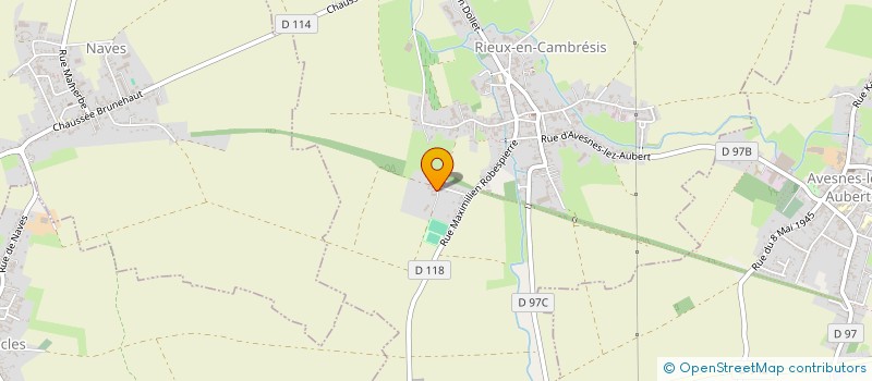 localisation de l'entreprise MADAME LAURENCE WALLEZ  RIEUX-EN-CAMBRESIS