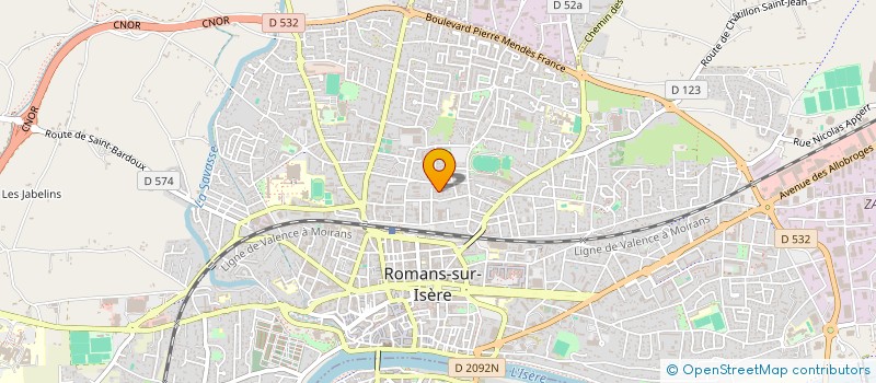 localisation de l'entreprise MADAME LAURENCE WANECQUE  ROMANS-SUR-ISERE