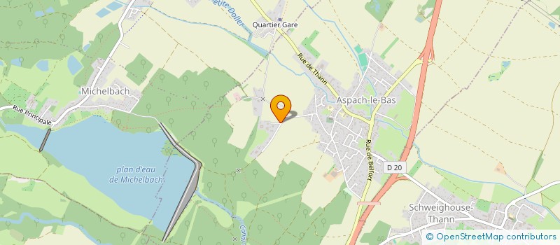 localisation de l'entreprise MADAME LAURENCE WERNETTE  ASPACH-LE-BAS