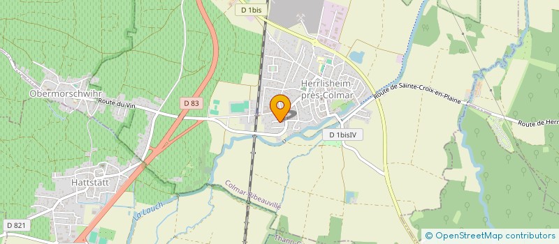 localisation de l'entreprise MADAME LAURENCE WIEST  HERRLISHEIM-PRES-COLMAR